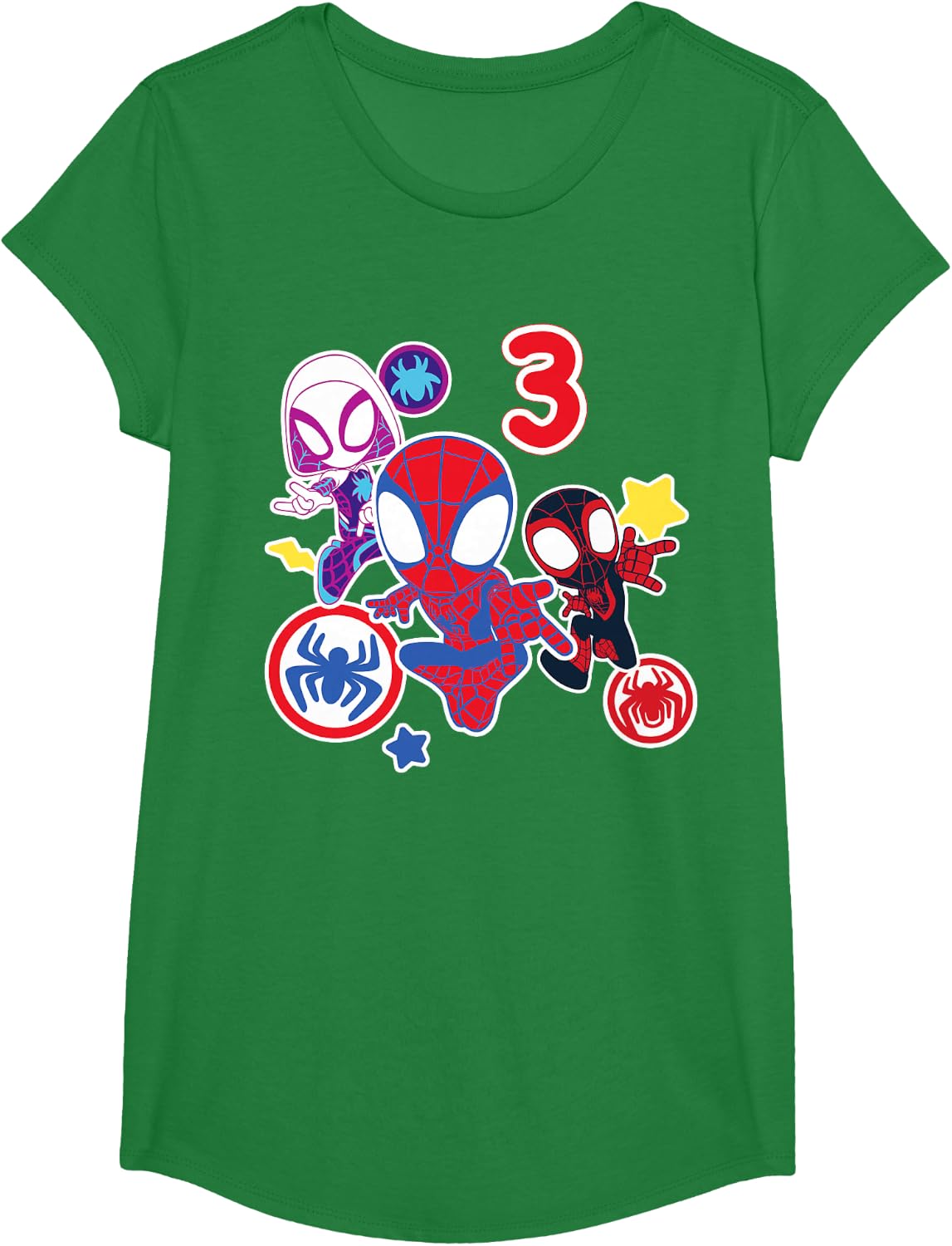 Spidey and His Amazing Friends Birthday T-Shirt for 3-Year-Olds | Fun Design & Comfortable Fit