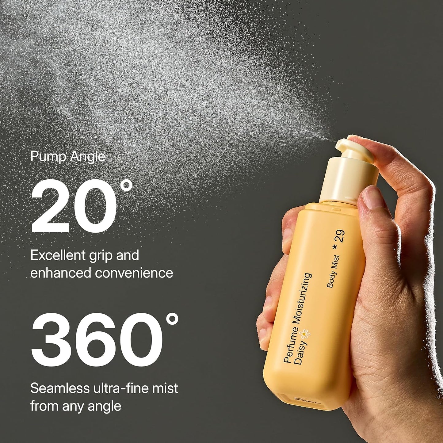 Daisy Scent Perfume Body Mist - Hydrating Fragrance Spray with Niacinamide | Skin Smoothing & Moisturizing | 4.06 fl. oz