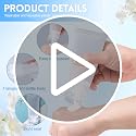 UPSTORE 20 Pack 100ml Refillable Plastic Squeeze Tubes with Flip Cap for Travel & Cosmetics