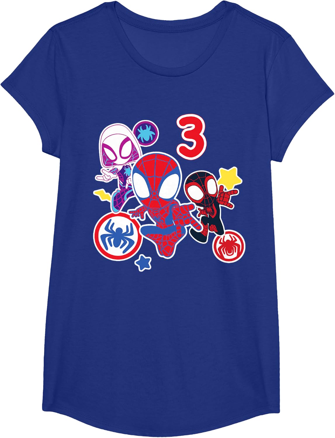 Spidey and His Amazing Friends Birthday T-Shirt for 3-Year-Olds | Fun Design & Comfortable Fit