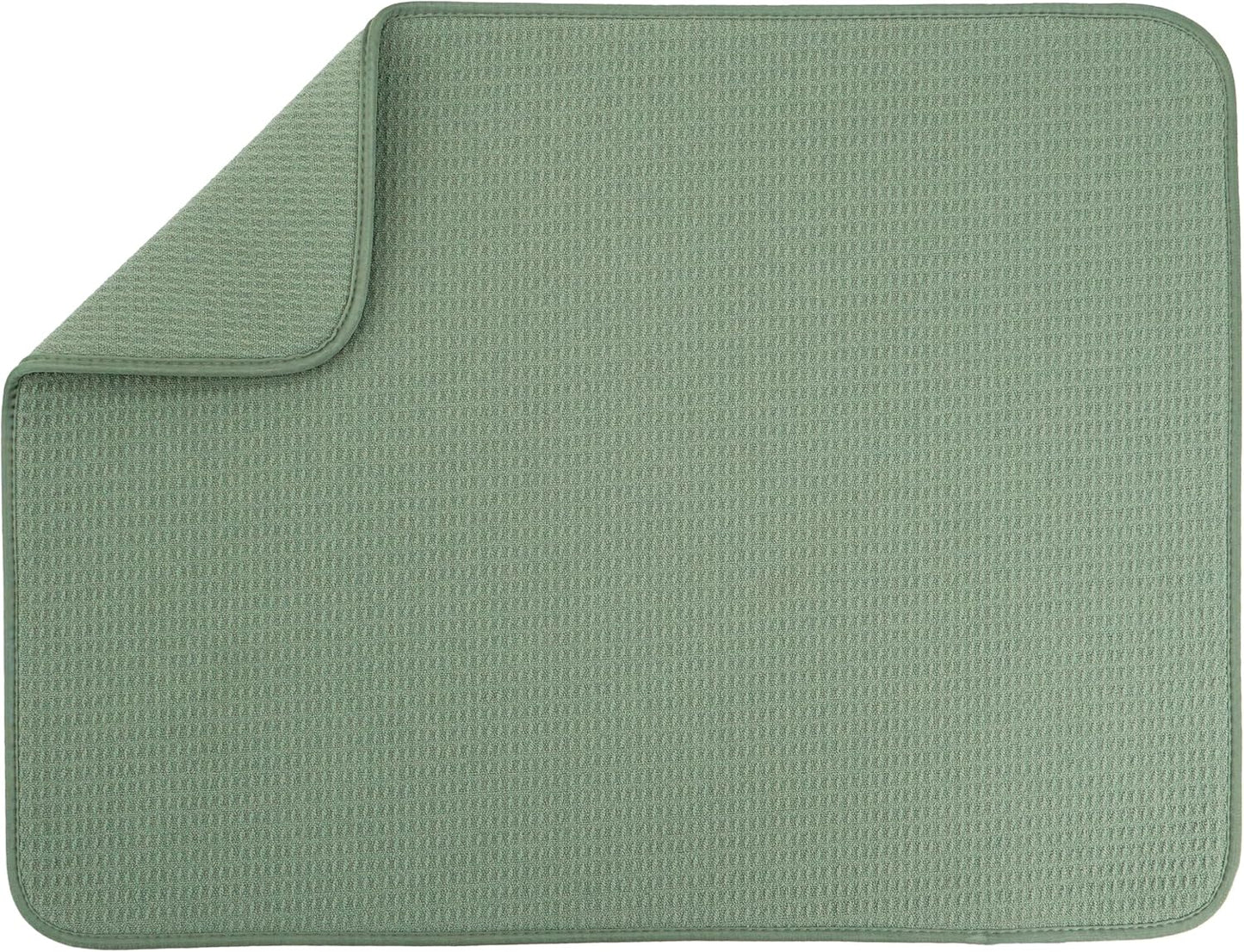 Dish Drying Mat XL - Absorbent Microfiber Kitchen Counter Pad | 18” x 24” | Charcoal