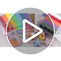 Rainbow Pearl Flatback Pearls & Rhinestones Craft Kit - 24Grid Kikonoke