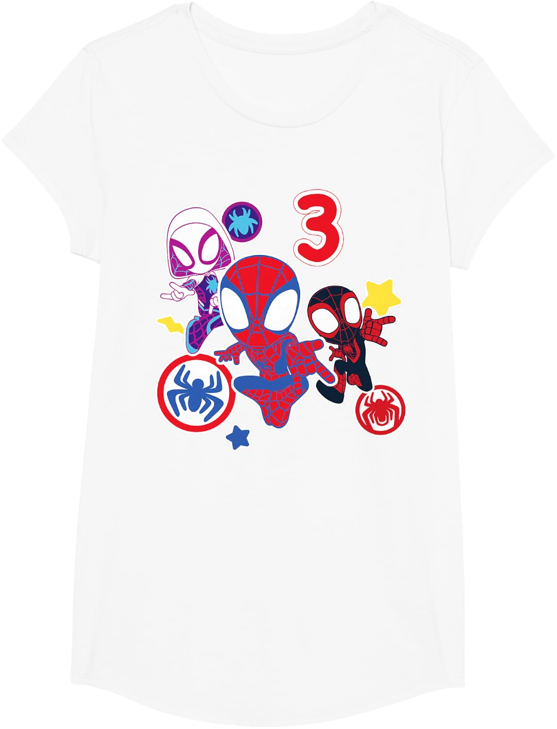 Spidey and His Amazing Friends Birthday T-Shirt for 3-Year-Olds | Fun Design & Comfortable Fit