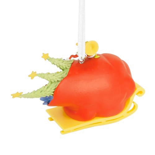 Grinch Christmas Ornament on Sleigh - Hallmark Resin Decor