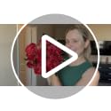 Bright Red Austin Rose Silk Flowers - 13 Branches for Wedding & Decor