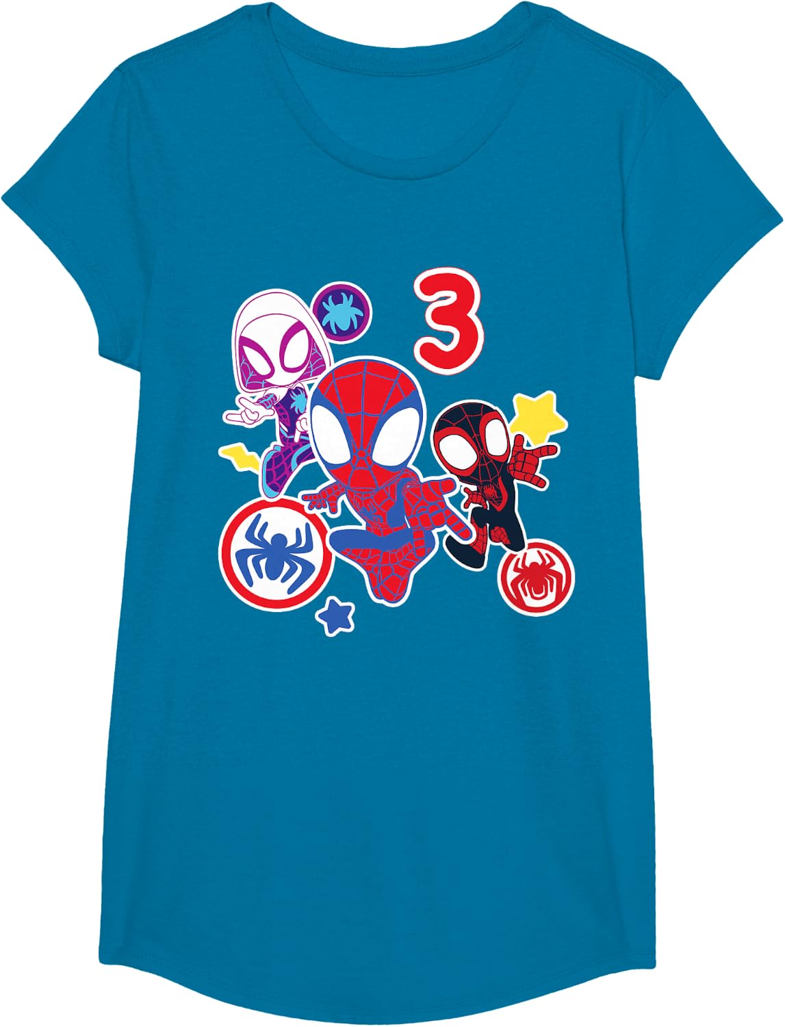Spidey and His Amazing Friends Birthday T-Shirt for 3-Year-Olds | Fun Design & Comfortable Fit