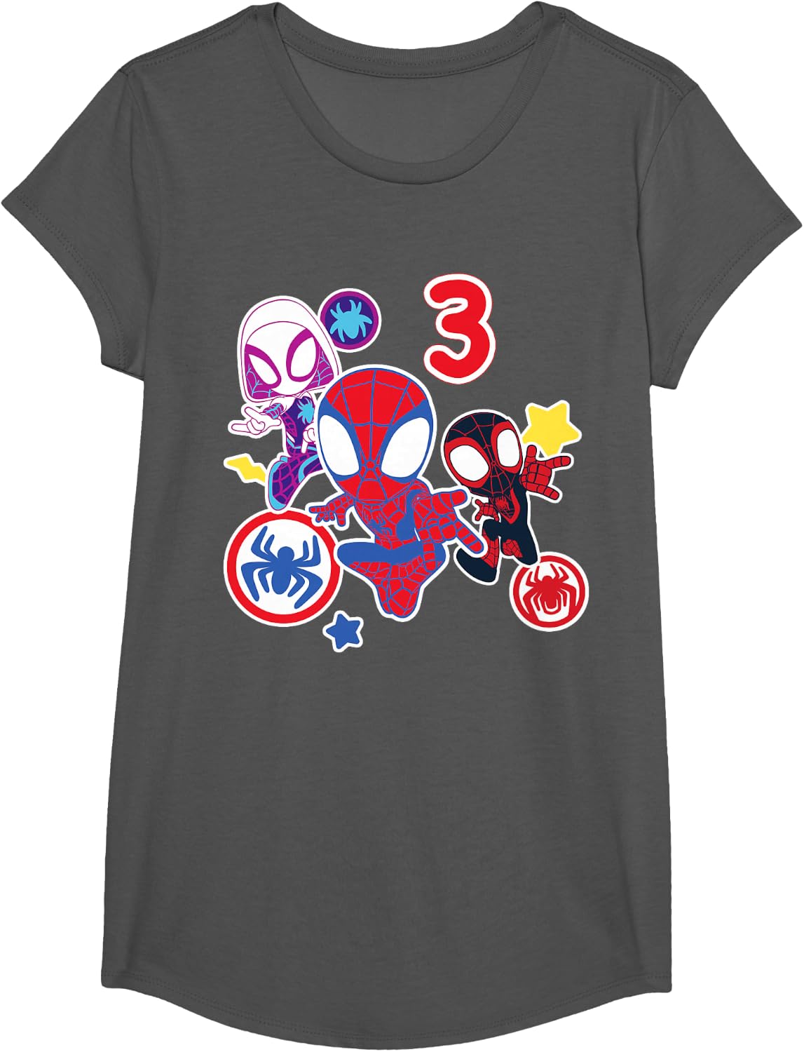 Spidey and His Amazing Friends Birthday T-Shirt for 3-Year-Olds | Fun Design & Comfortable Fit