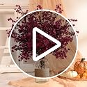6 Real Touch Silk Baby's Breath Flowers - Wine Red Fall Stems