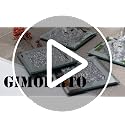 GIMORRTO 4-Piece Glass Mirrored Coaster Set - Crushed Diamond Design