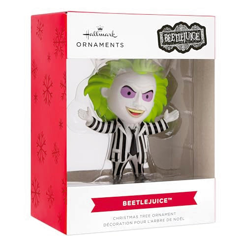 Beetlejuice Christmas Ornament by Hallmark - 2.5in Resin Decoration