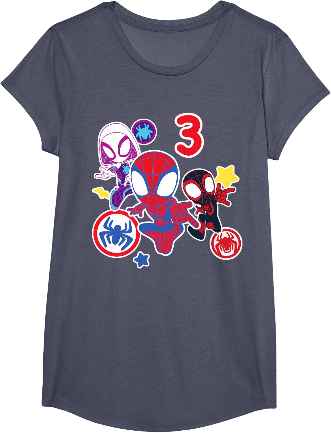 Spidey and His Amazing Friends Birthday T-Shirt for 3-Year-Olds | Fun Design & Comfortable Fit