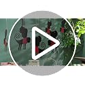 Wizard Hanging Monkey Decorations - 12 Pcs Black Garland for Parties