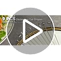 Reusable Stainless Steel Martini Cocktail Picks - 9 Pcs, 4.1 in