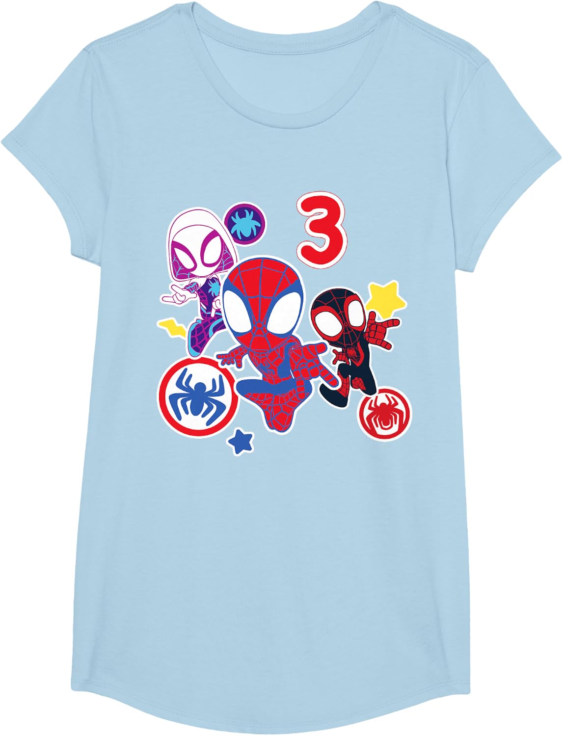 Spidey and His Amazing Friends Birthday T-Shirt for 3-Year-Olds | Fun Design & Comfortable Fit