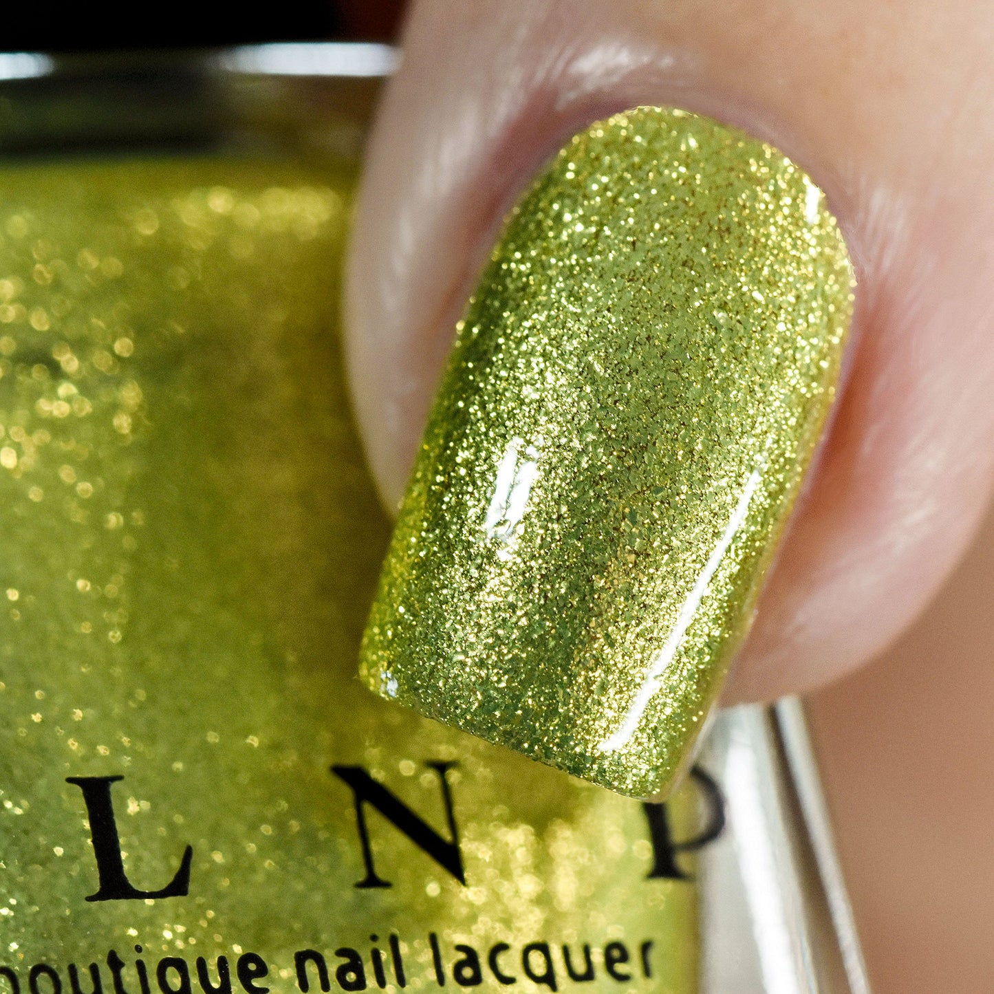 ILNP Short Circuit - Radiant Yellow-Green Ultra Metallic Bright Nail Polish
