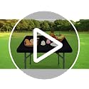 Fitted Square Table Cover 34x34 in - Windproof, Washable Polyester