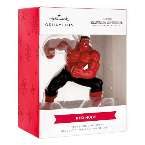 Hallmark Captain Marvel Christmas Ornament - Red Hulk Design
