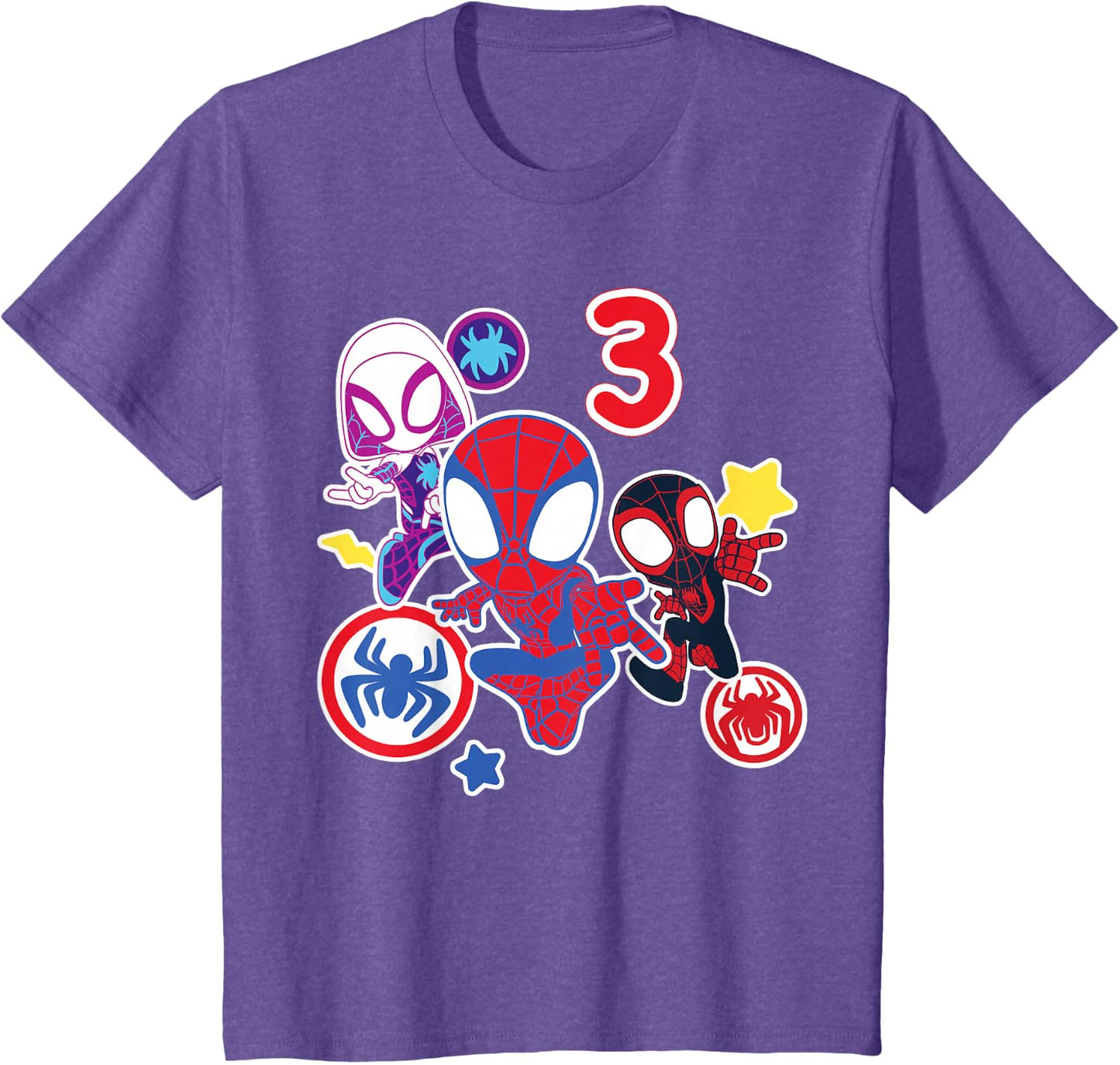 Spidey and His Amazing Friends Birthday T-Shirt for 3-Year-Olds | Fun Design & Comfortable Fit
