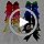 16-Pack 6-Inch Cheer Bows with Alligator Clips - Handmade Hair Accessories for Girls