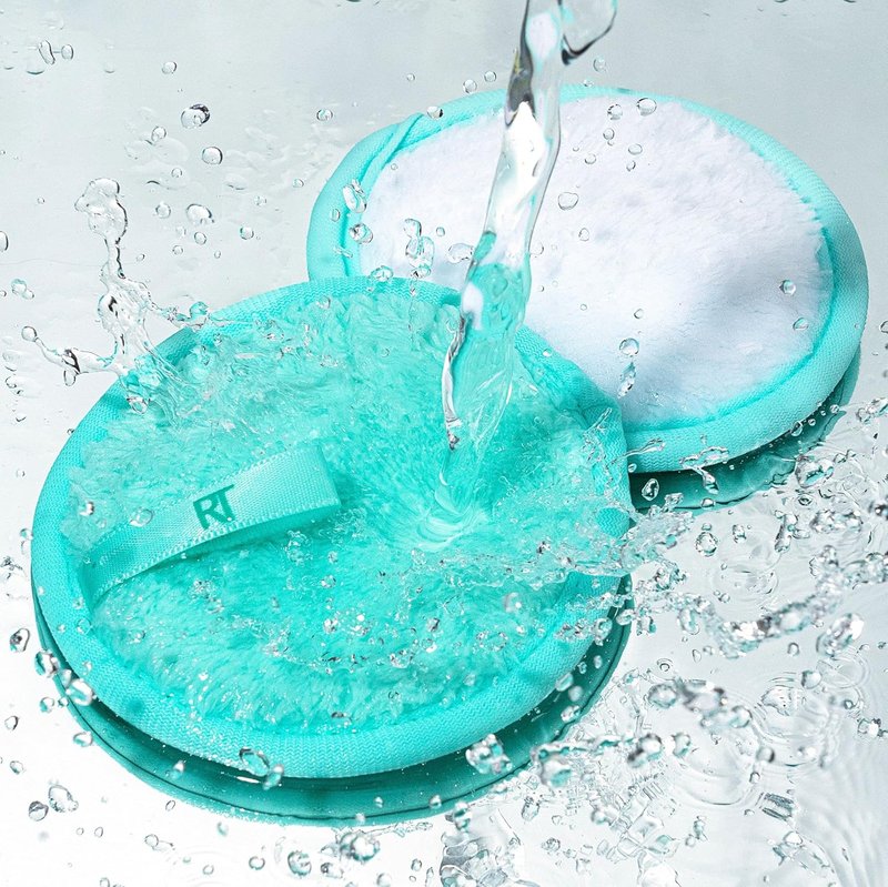 Reusable Makeup Remover Pads - Dual-Sided for Eye & Face Makeup Removal | 2 Count, All Skin Types