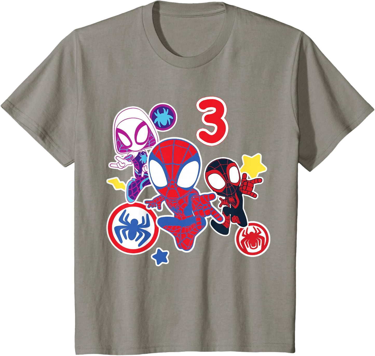 Spidey and His Amazing Friends Birthday T-Shirt for 3-Year-Olds | Fun Design & Comfortable Fit