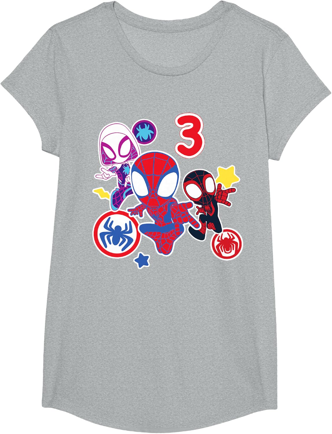 Spidey and His Amazing Friends Birthday T-Shirt for 3-Year-Olds | Fun Design & Comfortable Fit
