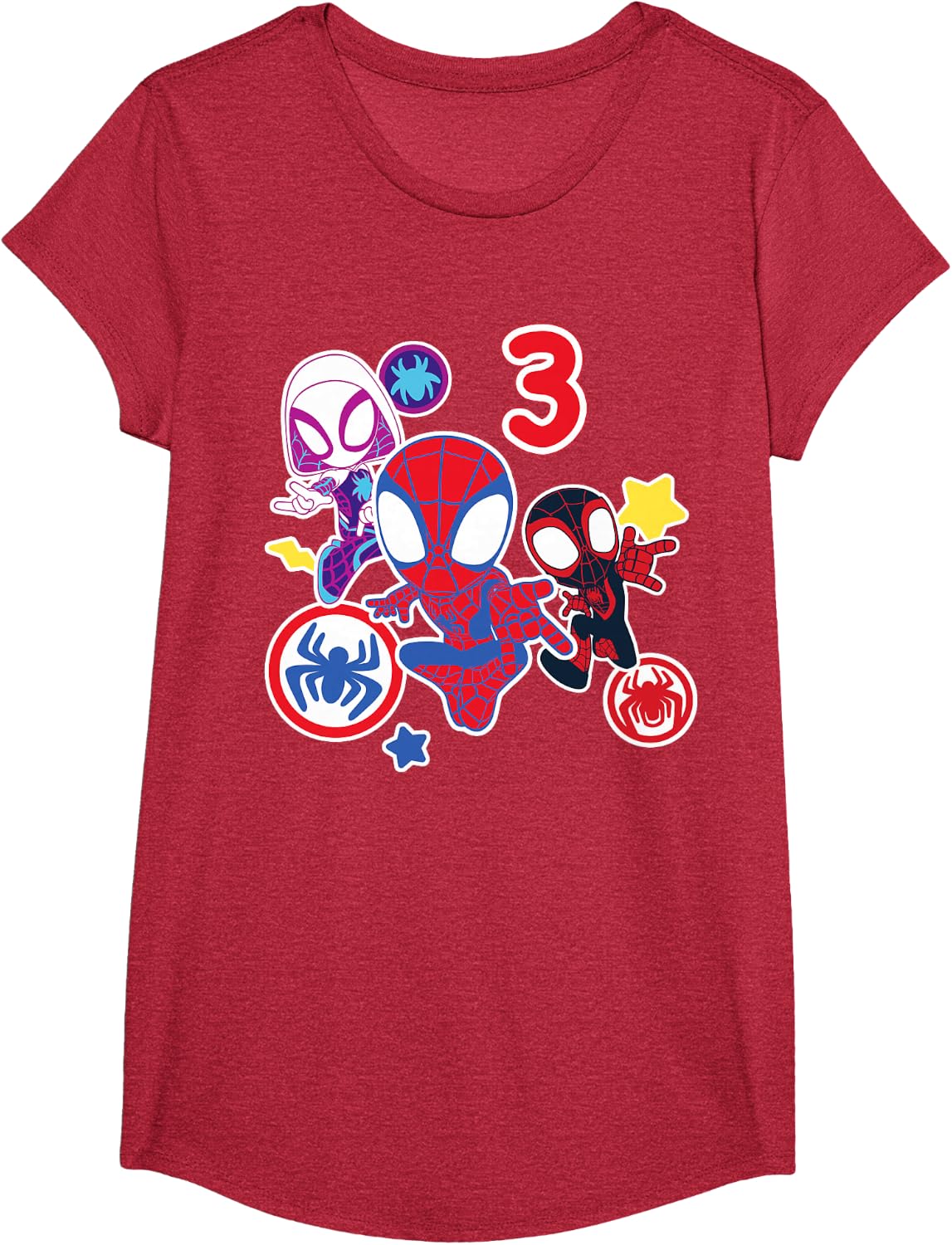 Spidey and His Amazing Friends Birthday T-Shirt for 3-Year-Olds | Fun Design & Comfortable Fit