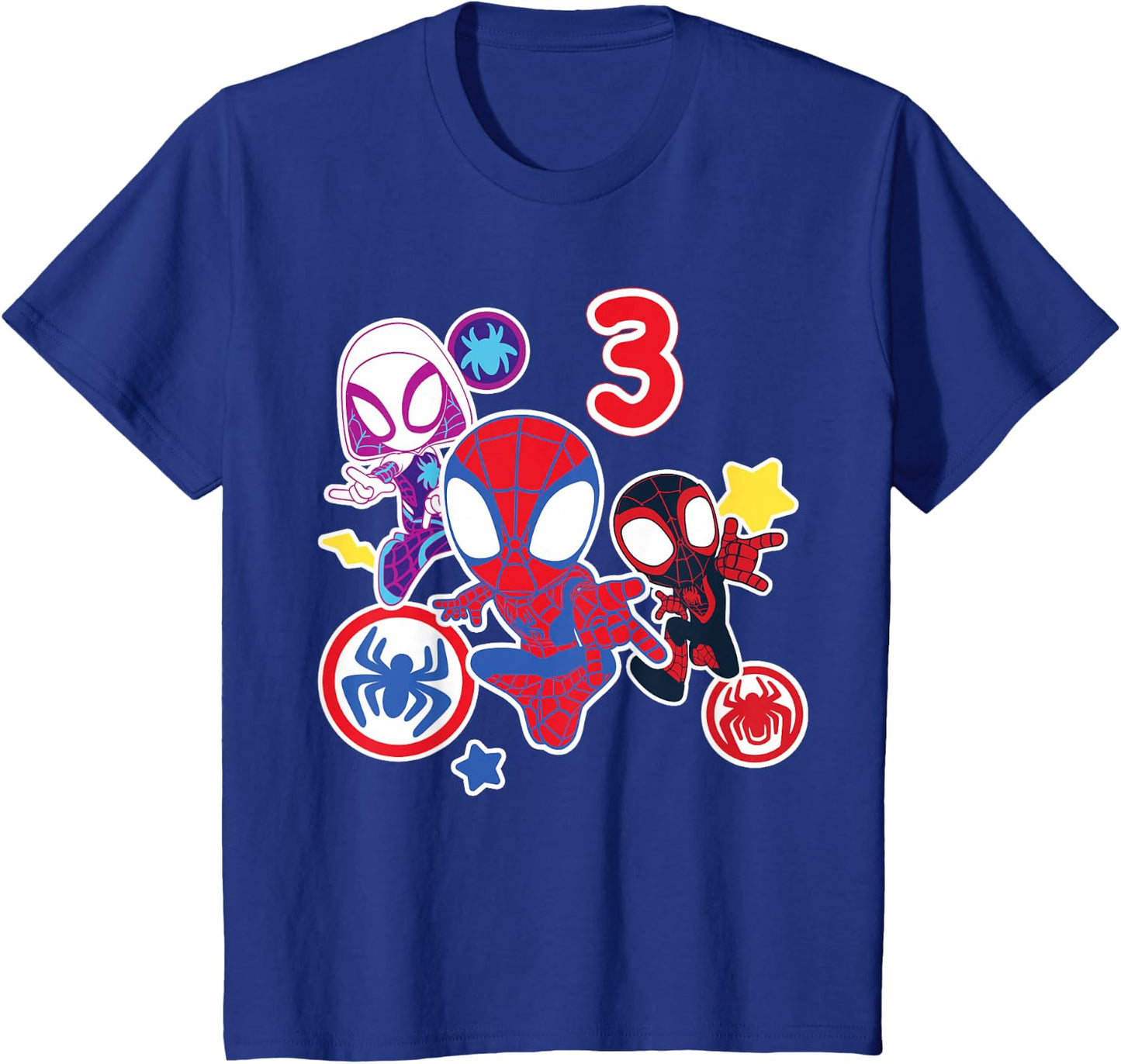Spidey and His Amazing Friends Birthday T-Shirt for 3-Year-Olds | Fun Design & Comfortable Fit