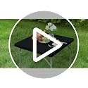 30 Inch Black Fitted Tablecloth - 2 Pack Stretch Spandex Covers