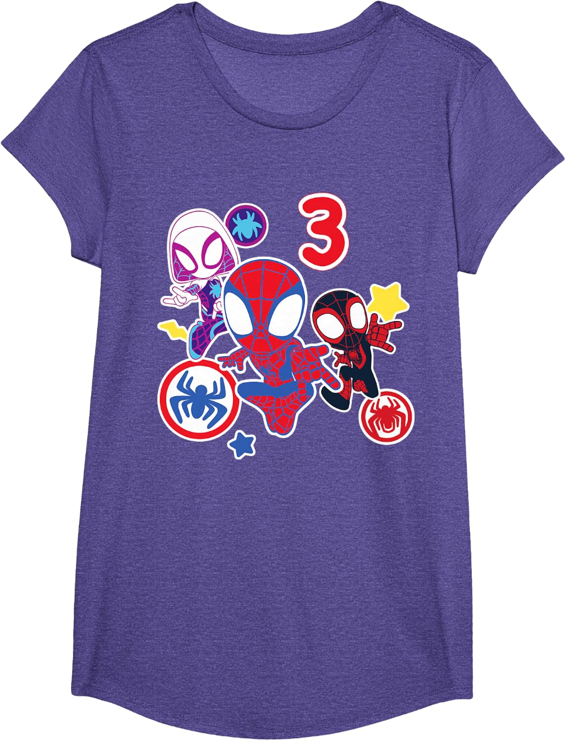 Spidey and His Amazing Friends Birthday T-Shirt for 3-Year-Olds | Fun Design & Comfortable Fit