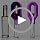 Akimomaty Hair Detangler Brush with Built-in Mist Sprayer, Purple