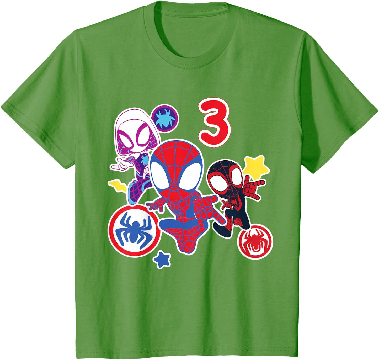 Spidey and His Amazing Friends Birthday T-Shirt for 3-Year-Olds | Fun Design & Comfortable Fit